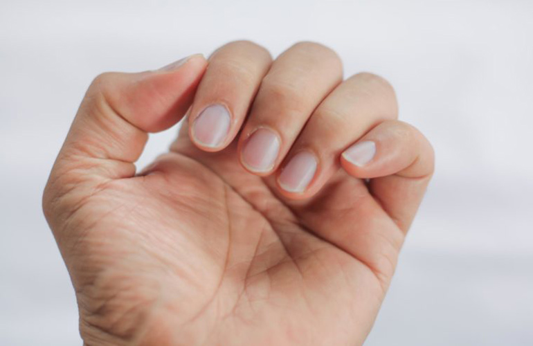 Your fingernails are turning blue
