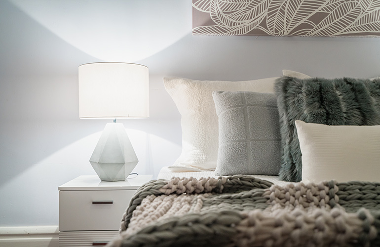 They don’t clutter the bedside table