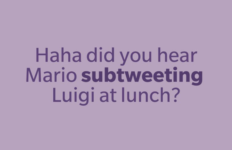 Subtweeting