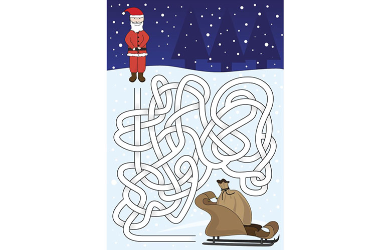 Maze to the sleigh