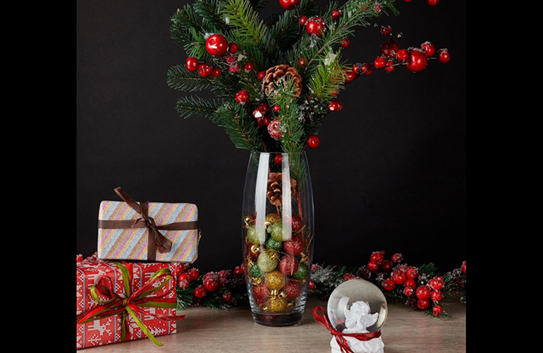 Decorated branch tree