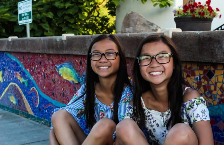 Audrey Doering and Gracie Rainsberry