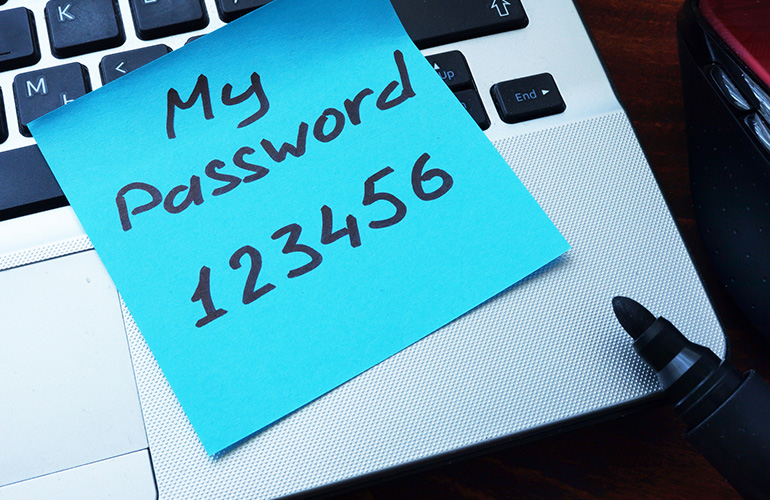 You have a weak password