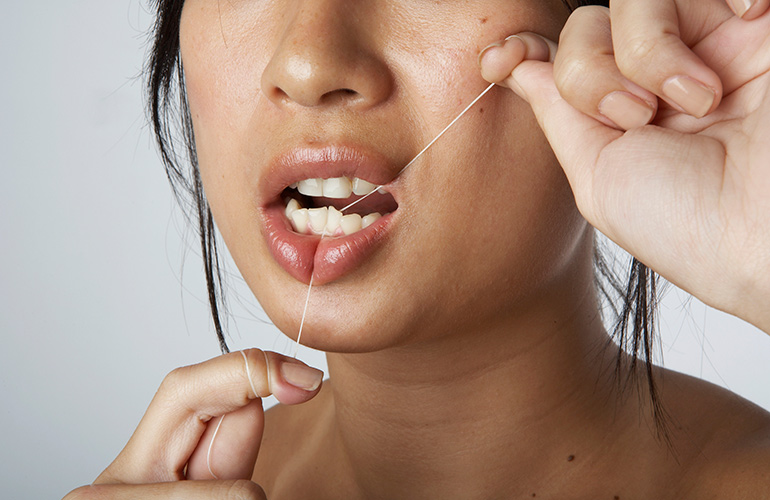 Regular flossing