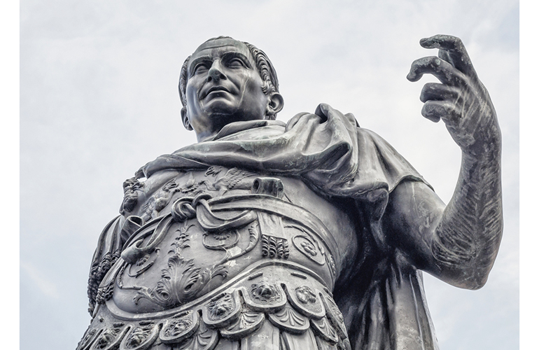 What’s ironic about Julius Caesar?