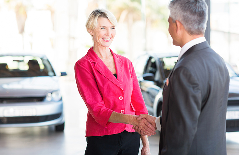 An older woman who walks in without an appointment, alone, is typically someone we can make a lot of money on