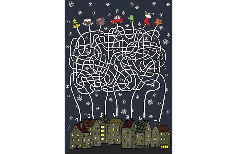 Christmas maze