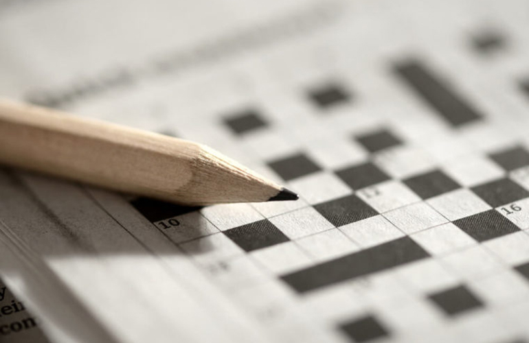 What’s ironic about crossword puzzles?