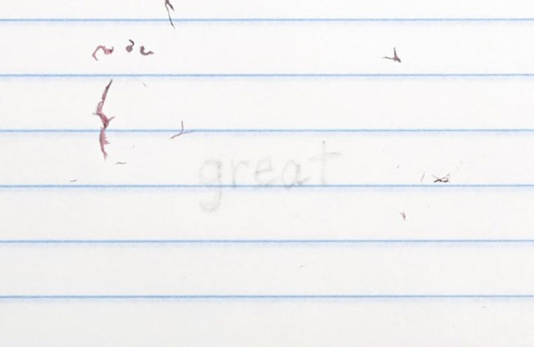 Instead of using “great”