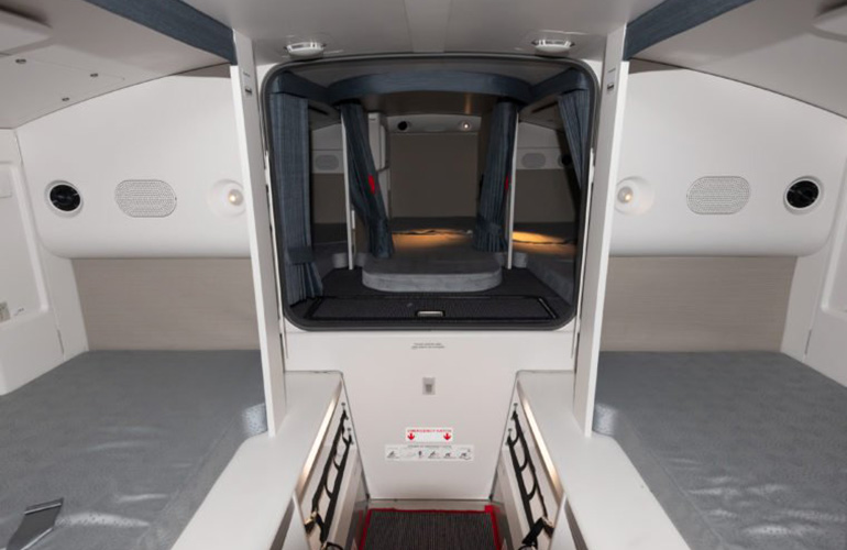 Where do pilots sleep?