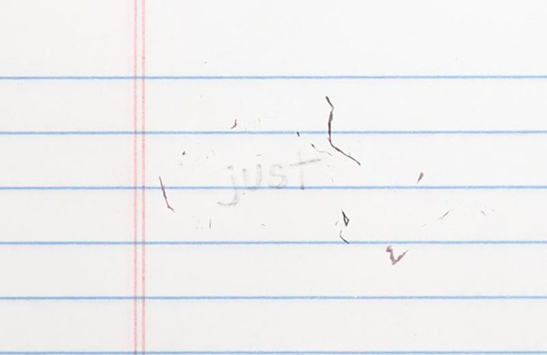 Instead of using “just”