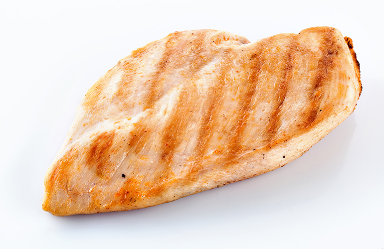 Pre-grilled chicken breasts