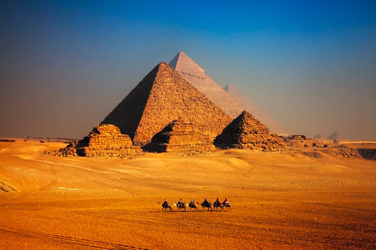 How were the Great Pyramids built?