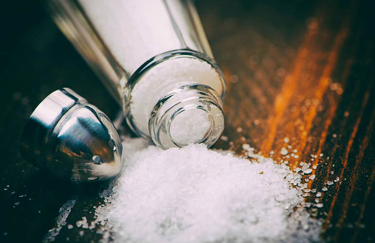 Sea salt and table salt contain about the same amount of sodium