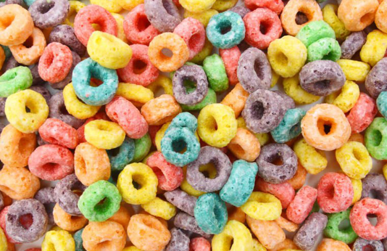 Fruit-flavoured cereal