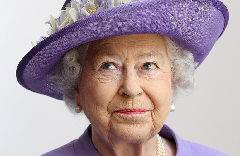 The jet-setting Queen