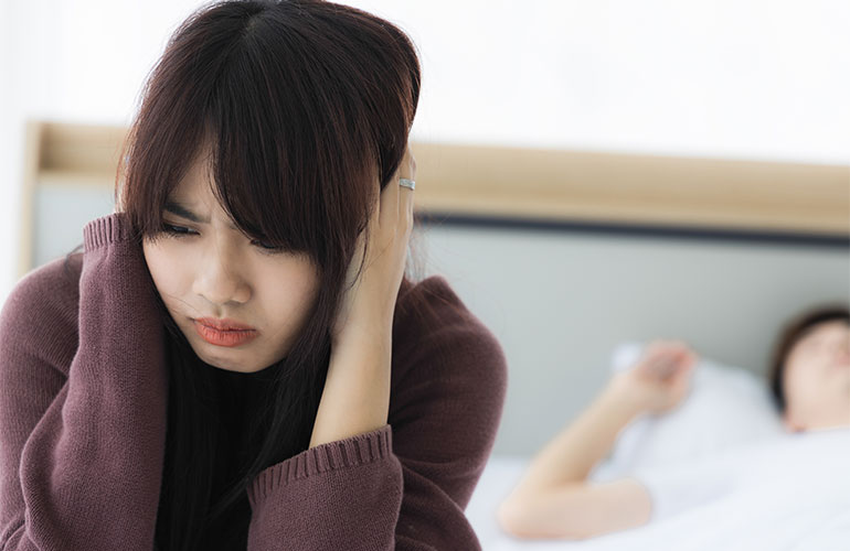 Snoring could hurt your marriage