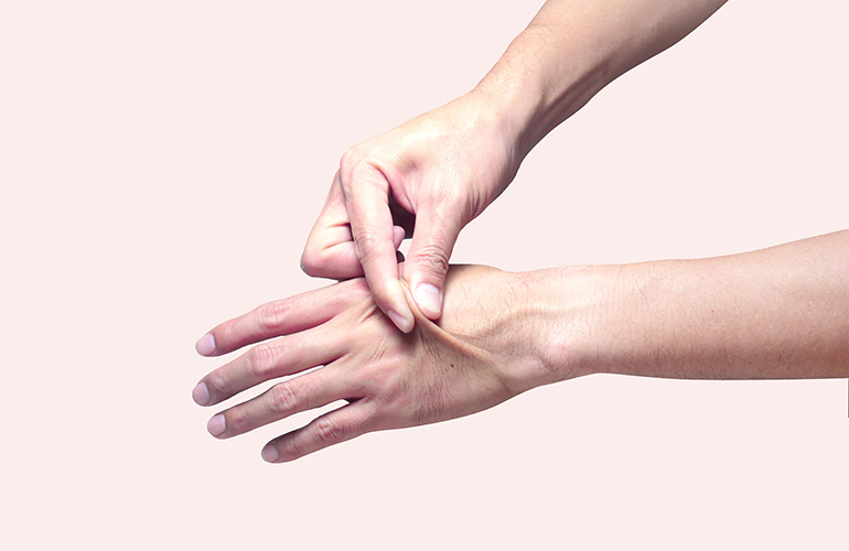 Your skin does this weird “tent-ing” thing