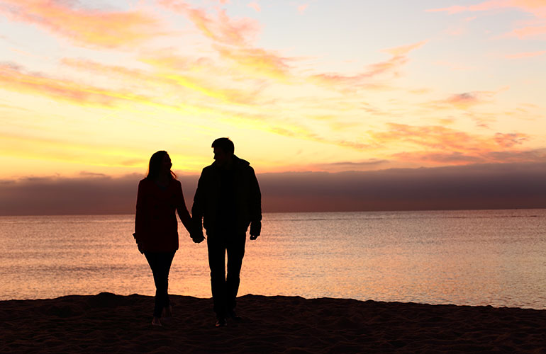 Romantic idea #7: Sunset walk