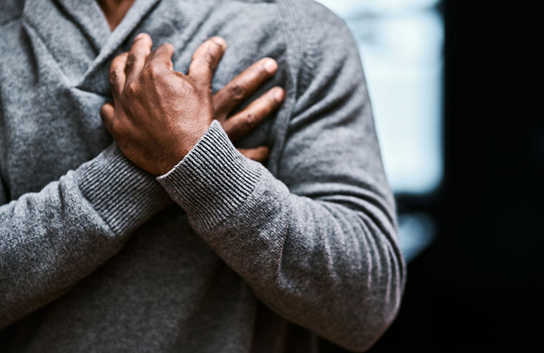 The pain is searing through your chest, too