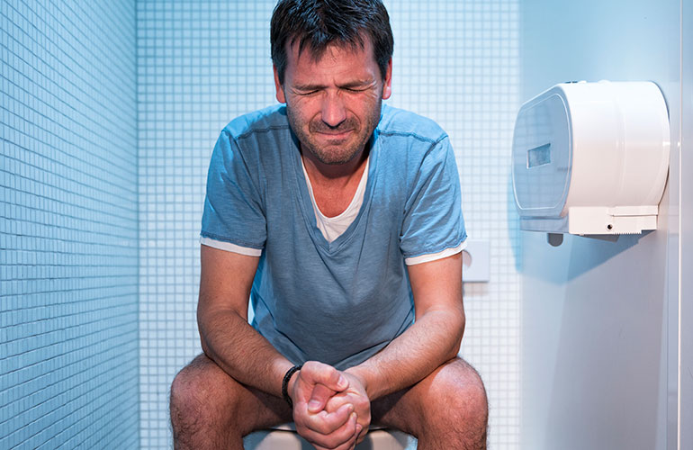 A shift in bowel habits