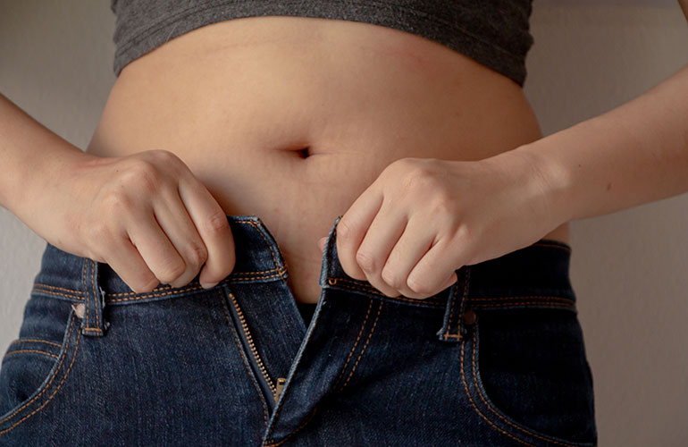 Your weight starts to fluctuate