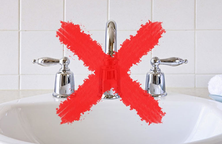 Bathroom benchtops and fixtures