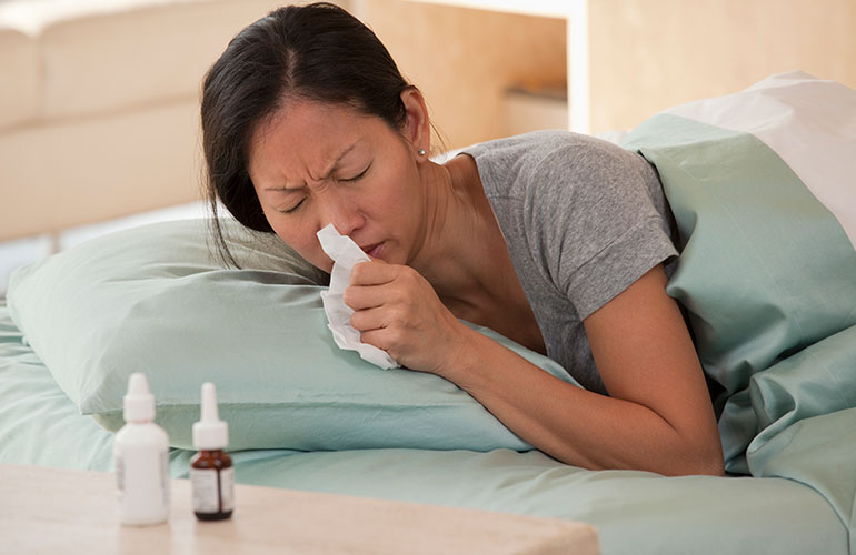 You always have a cold
