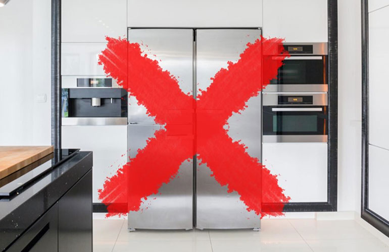 Wiping down the whole kitchen