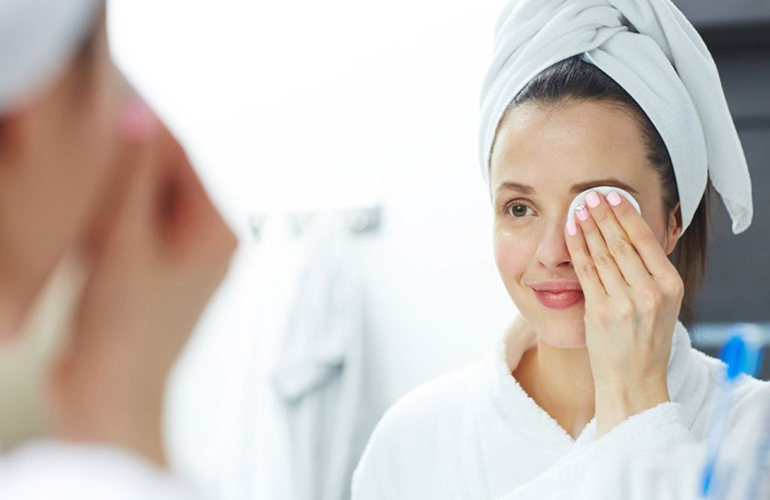 Remove your makeup before bed