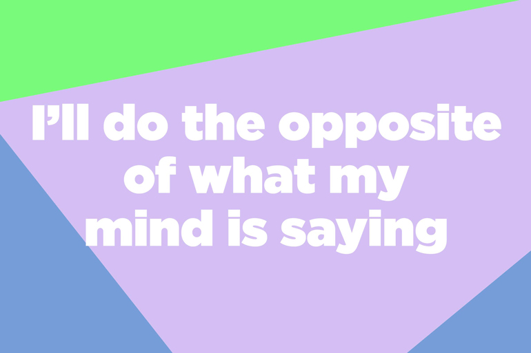 Be defiant