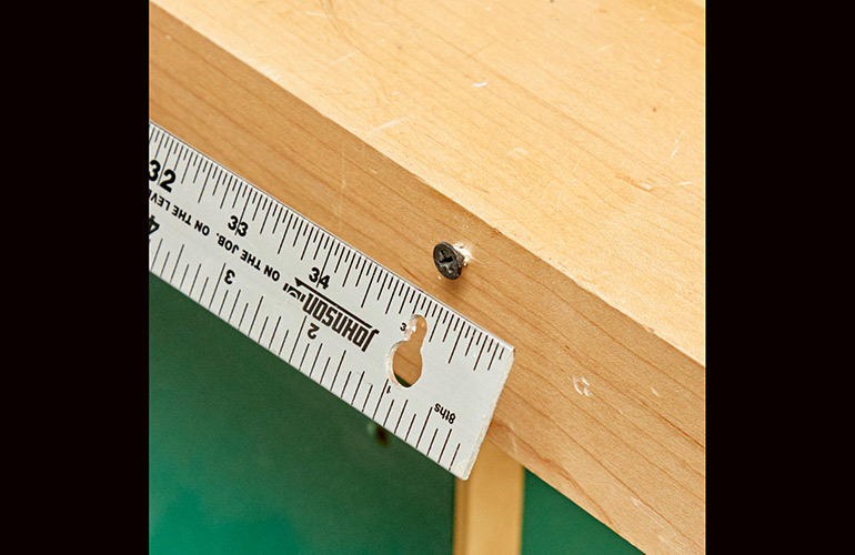 Adding a key-holed ruler to your bench