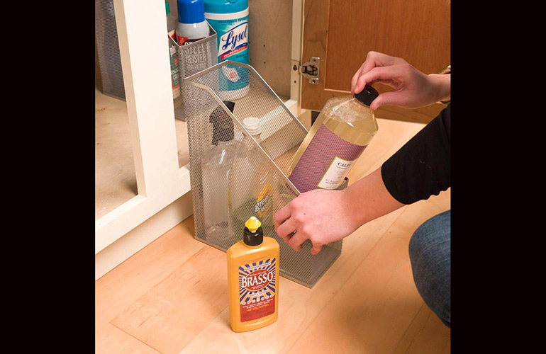 File folders for kitchen organisation