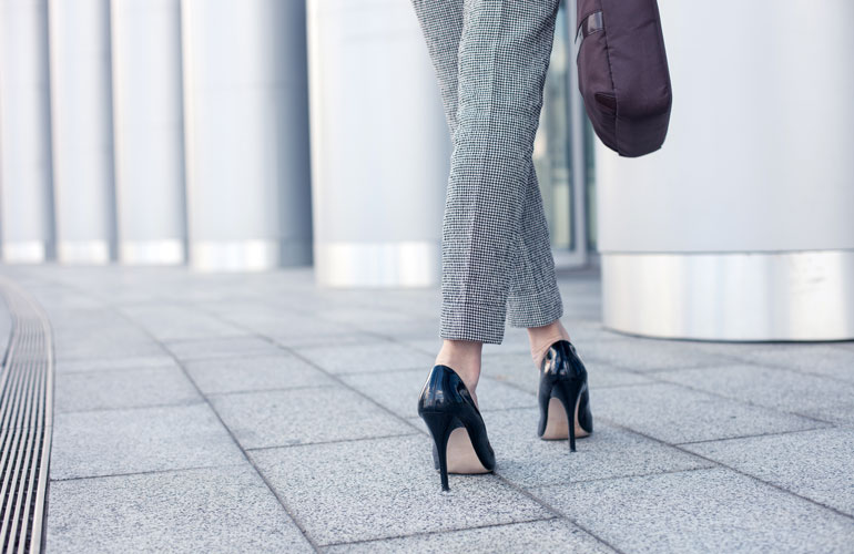 Be prepared for painful high heels