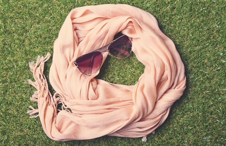 Find your white Hermes scarf