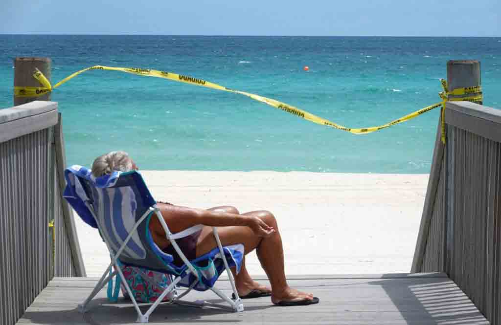 Beaches closed