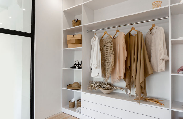Homes started being built with wardrobes