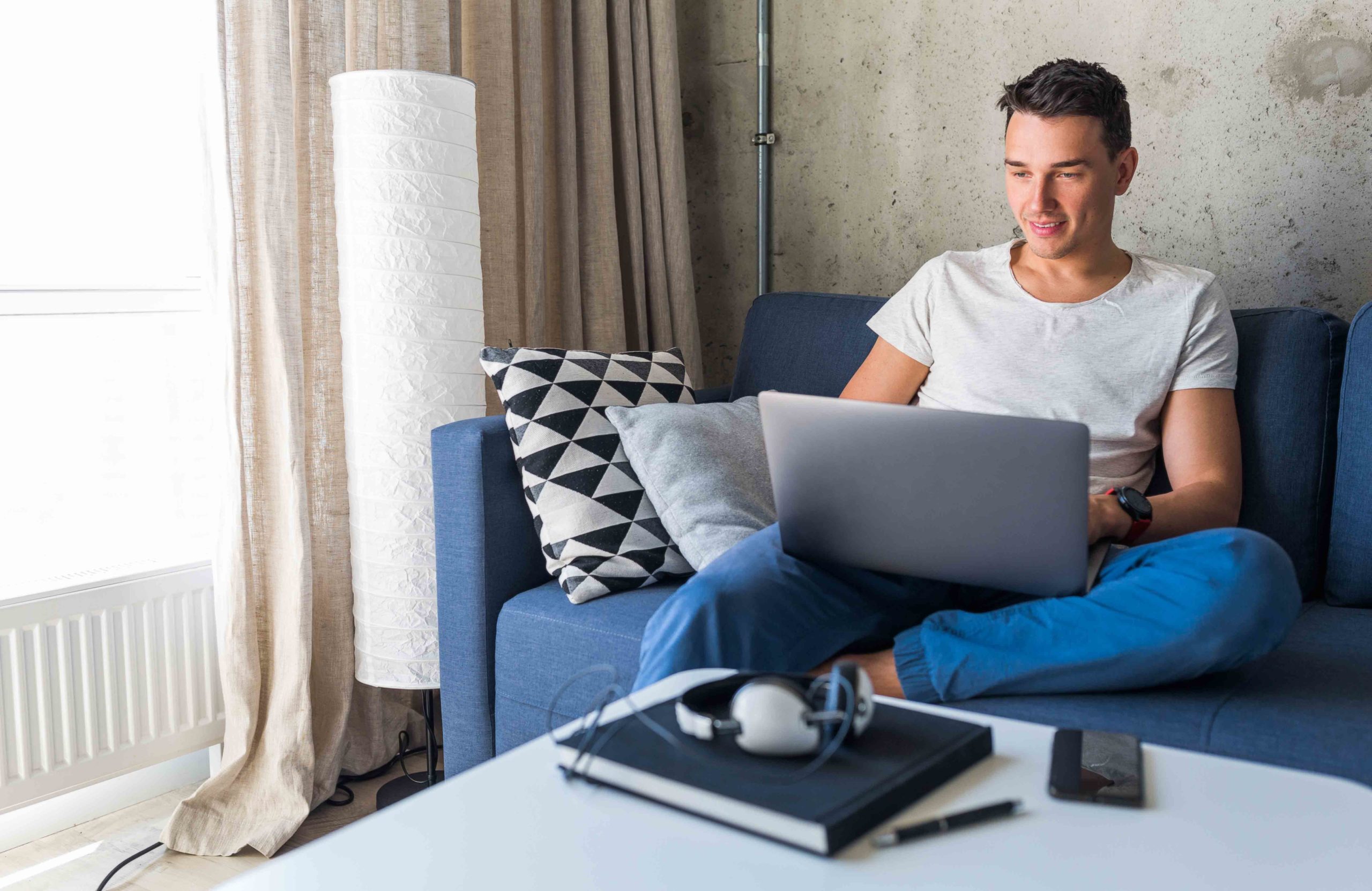If you have to work on the couch…