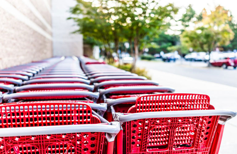 Sanitise your shopping cart or basket