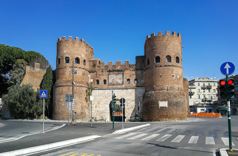 Time stands still in Porta San Paolo, Italy