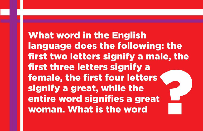 Riddle: Wordplay