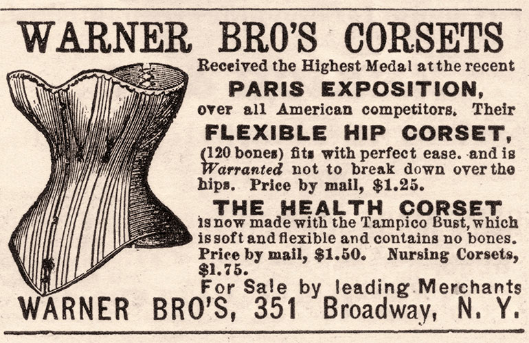 Corsets were in, then out