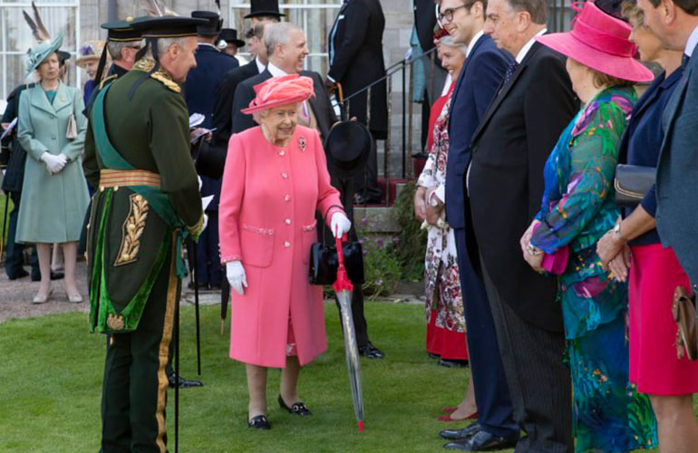 She hosts 30,000 people a year at garden parties