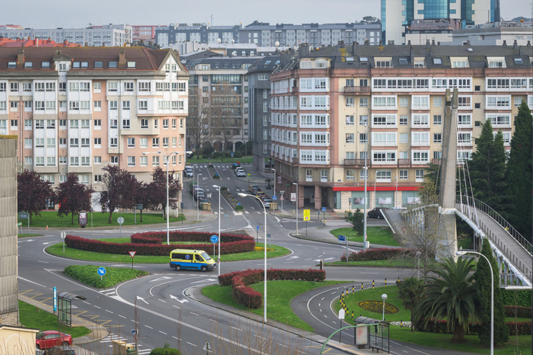 The sleepy streets of A Coruña, Spain