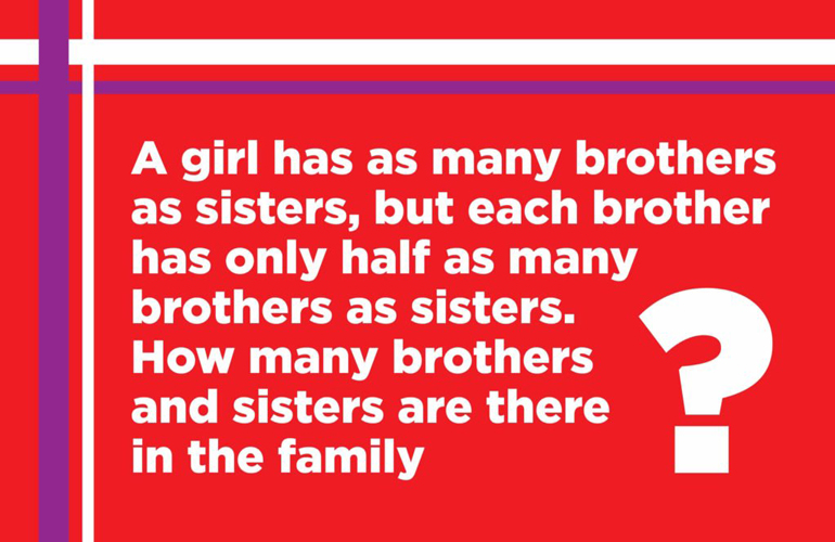 Riddle: Sibling squad
