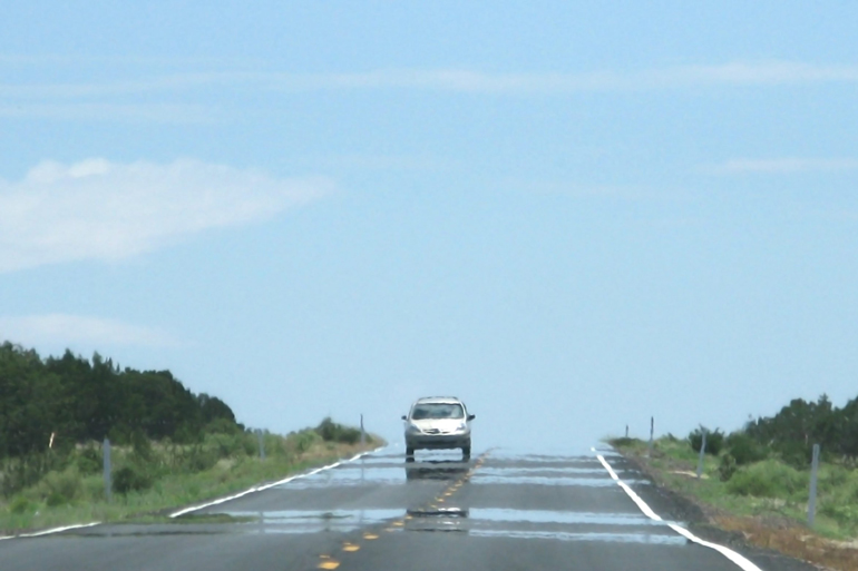 Take the route with the least stop-go traffic