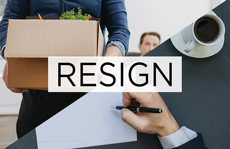 Resign