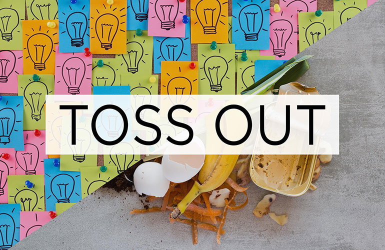 Toss out