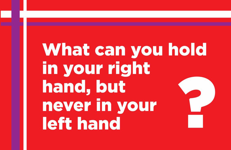 Riddle: Hand in hand
