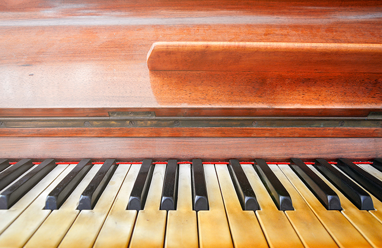 Clean your piano keys